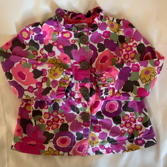 OshKosh B'gosh Girl's Floral Jacket - Picture 1 of 4